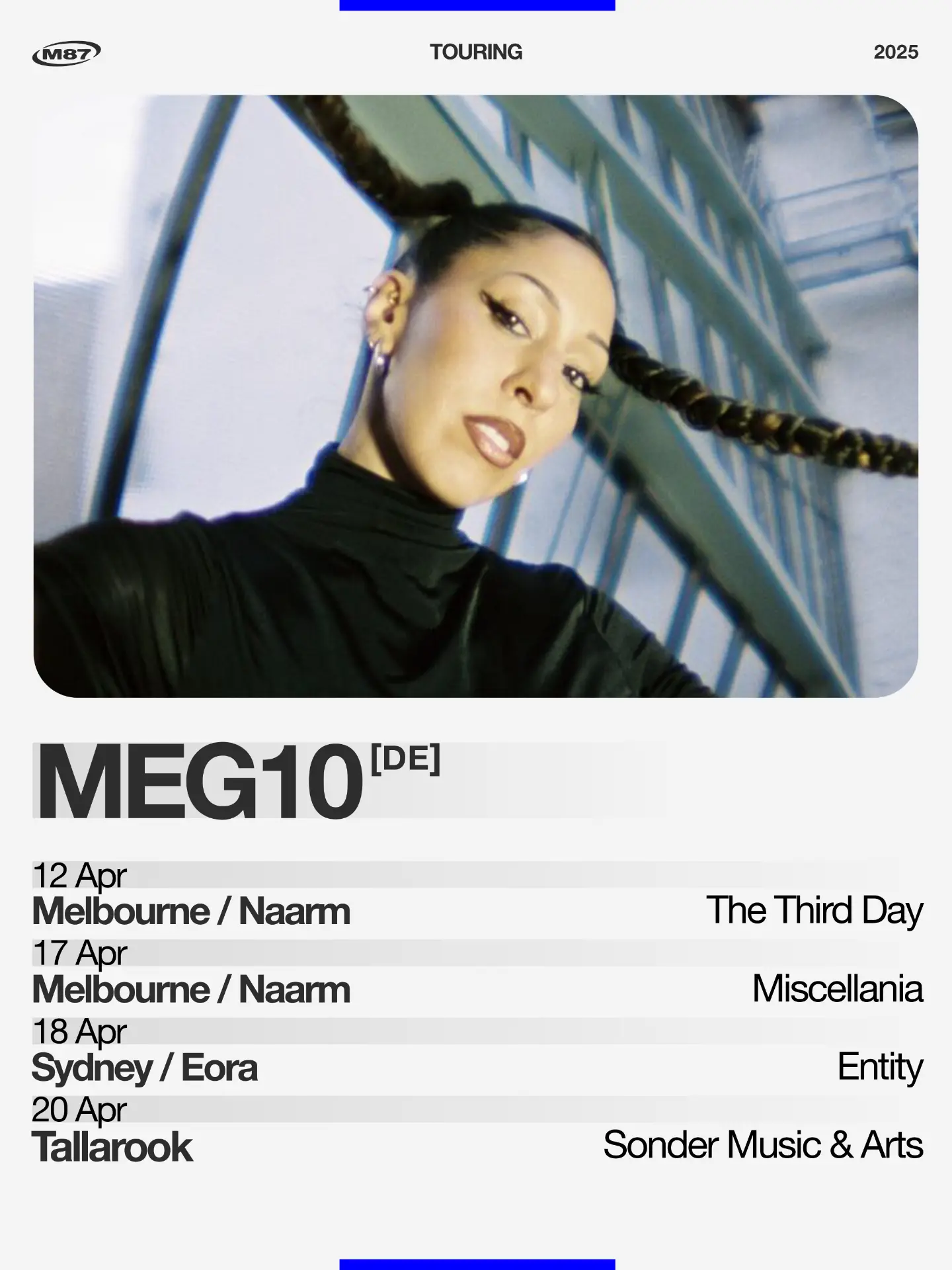 Meg10 [DE] tour poster