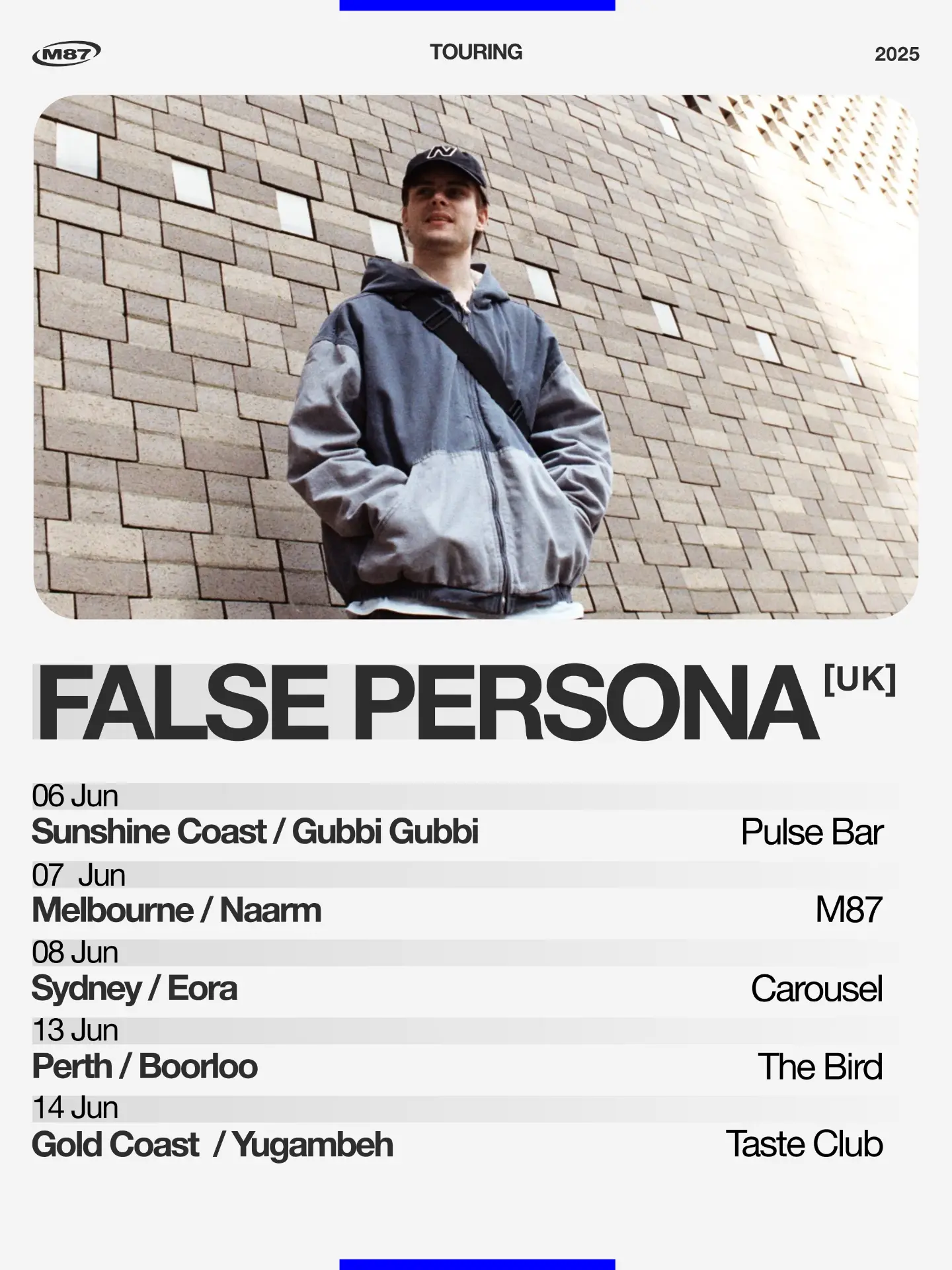 False Persona [UK] tour poster