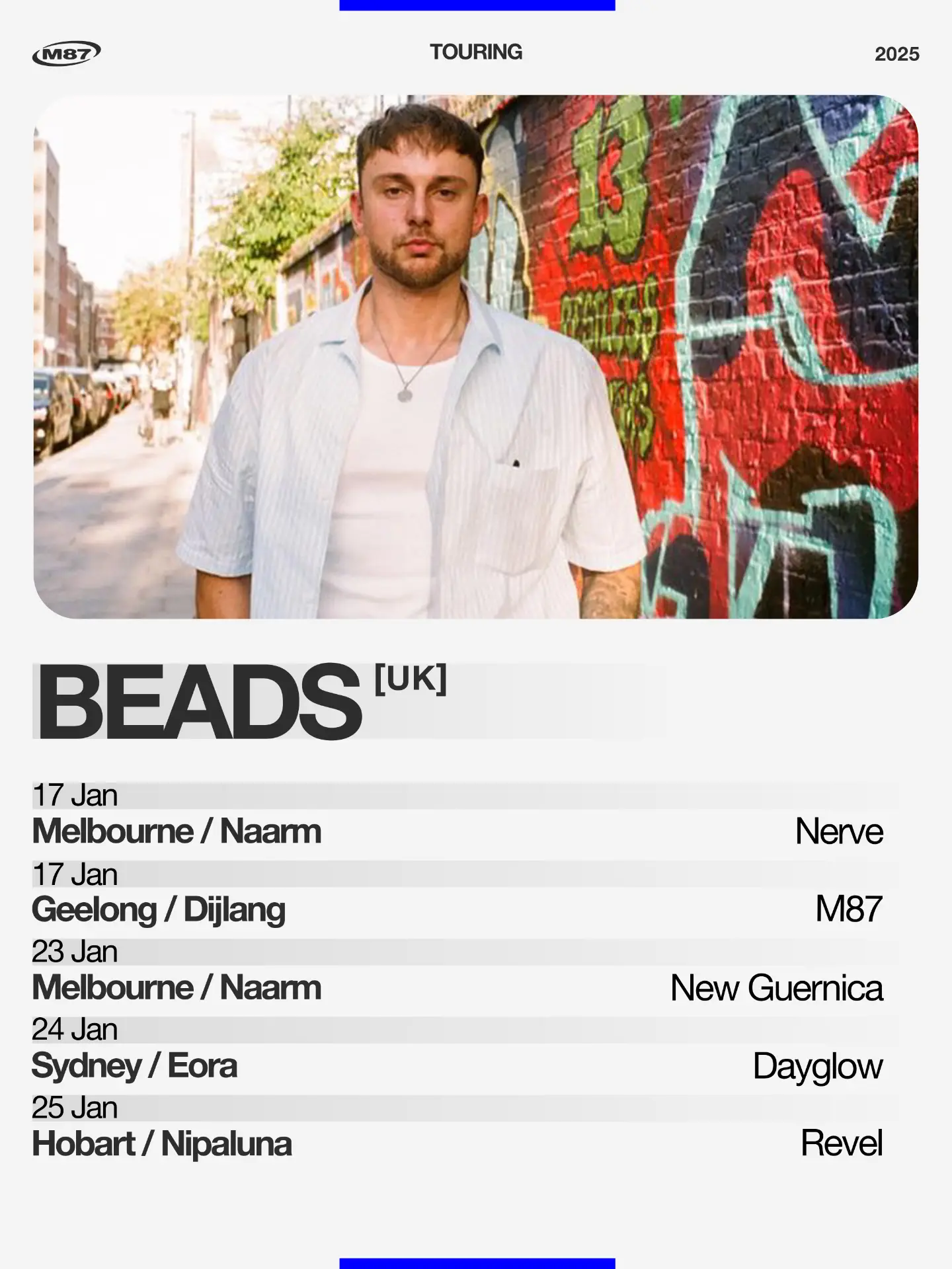 Beads [UK] tour poster