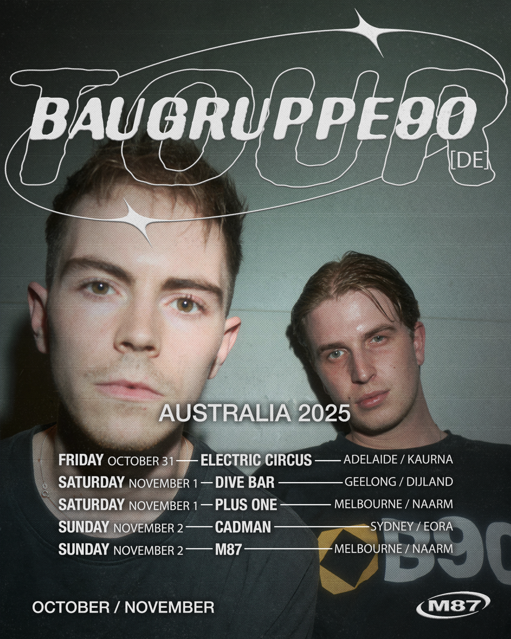 BAUGRUPPE90 [DE] tour poster
