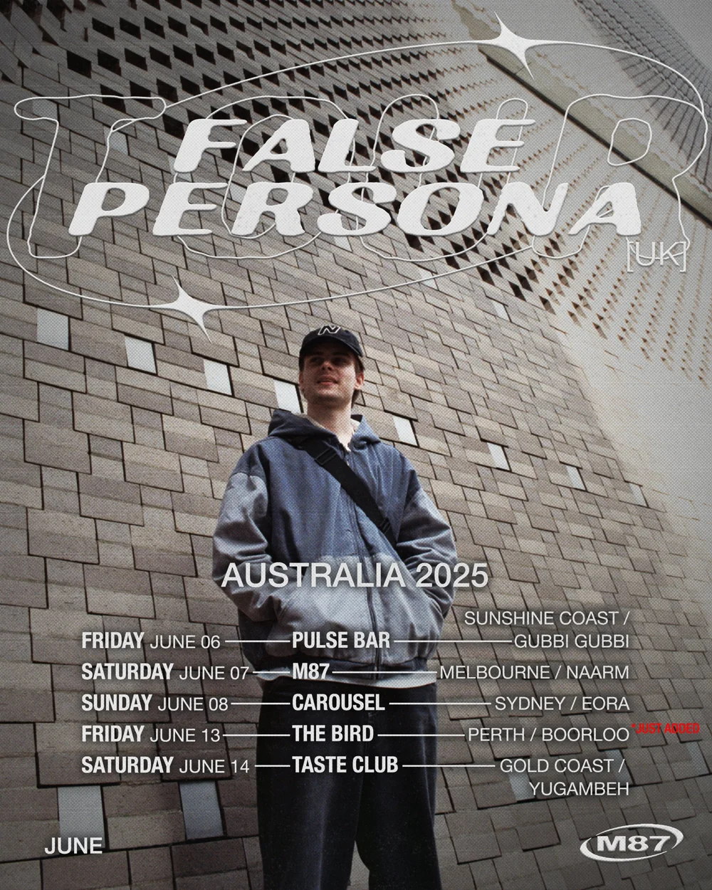 False Persona [UK] tour poster