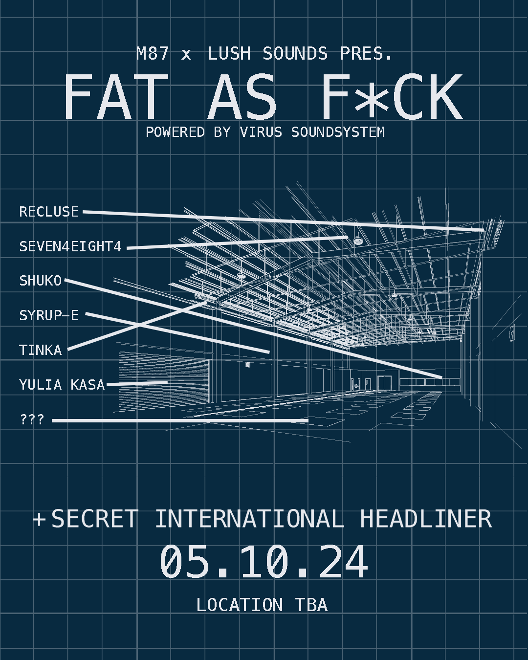 M87 x Lush Sounds Pres. Fat As F*ck poster