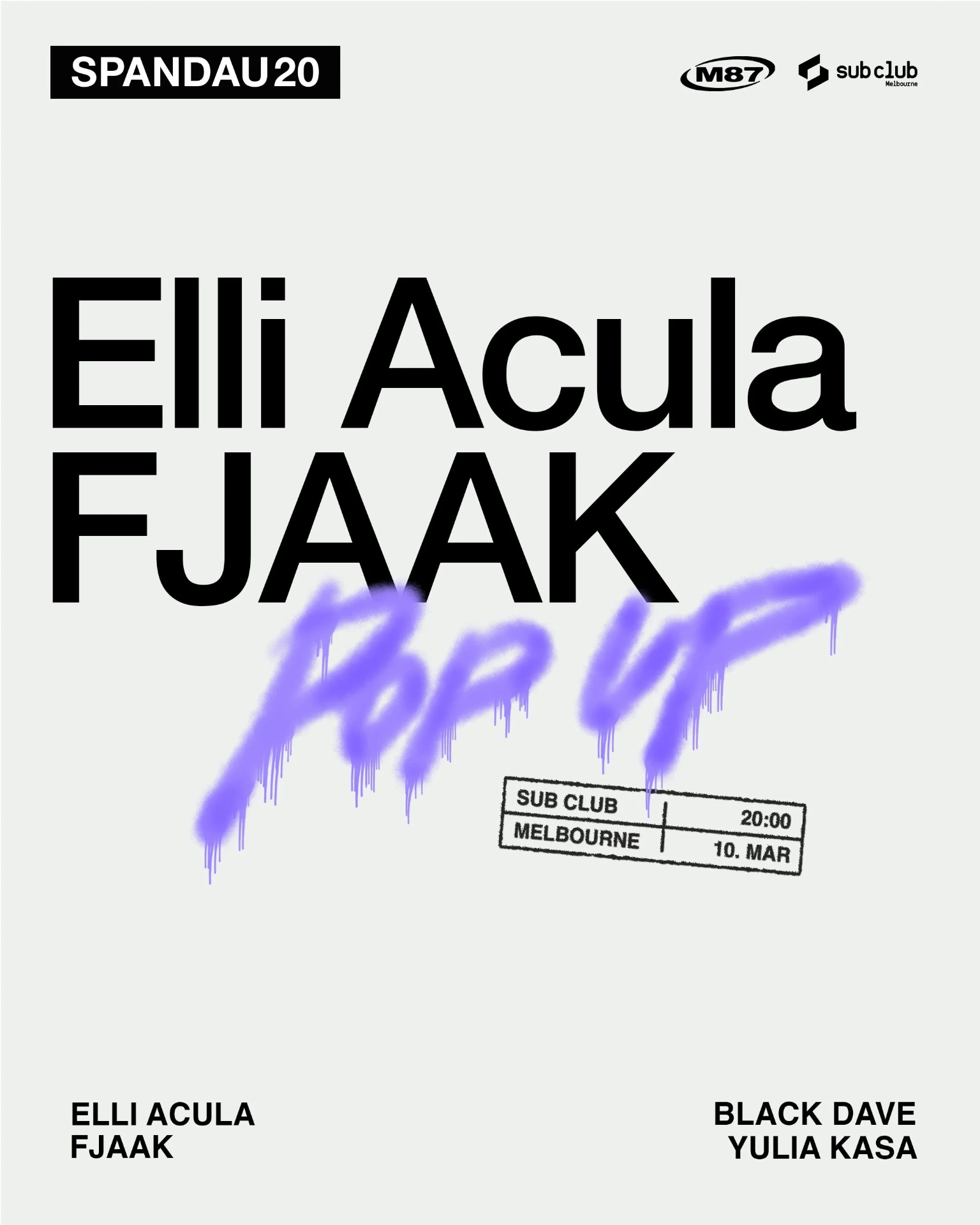 Spandau20 x M87 [SYSTEM OVERRIDE] ft. FJAAK [DE] & Elli Acula [DE] poster