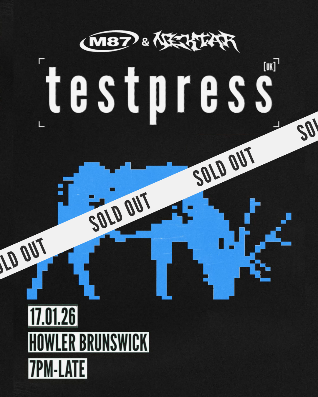 M87 & Nektar Invite: testpress [UK] poster
