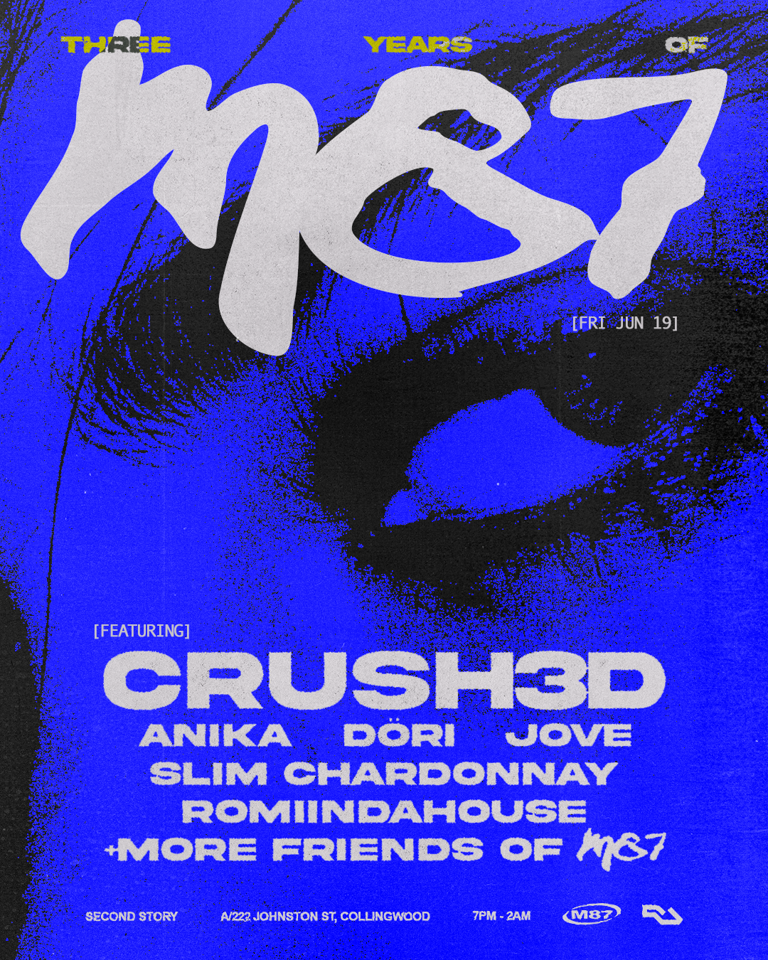 3 Years of M87 w/ CRUSH3d poster